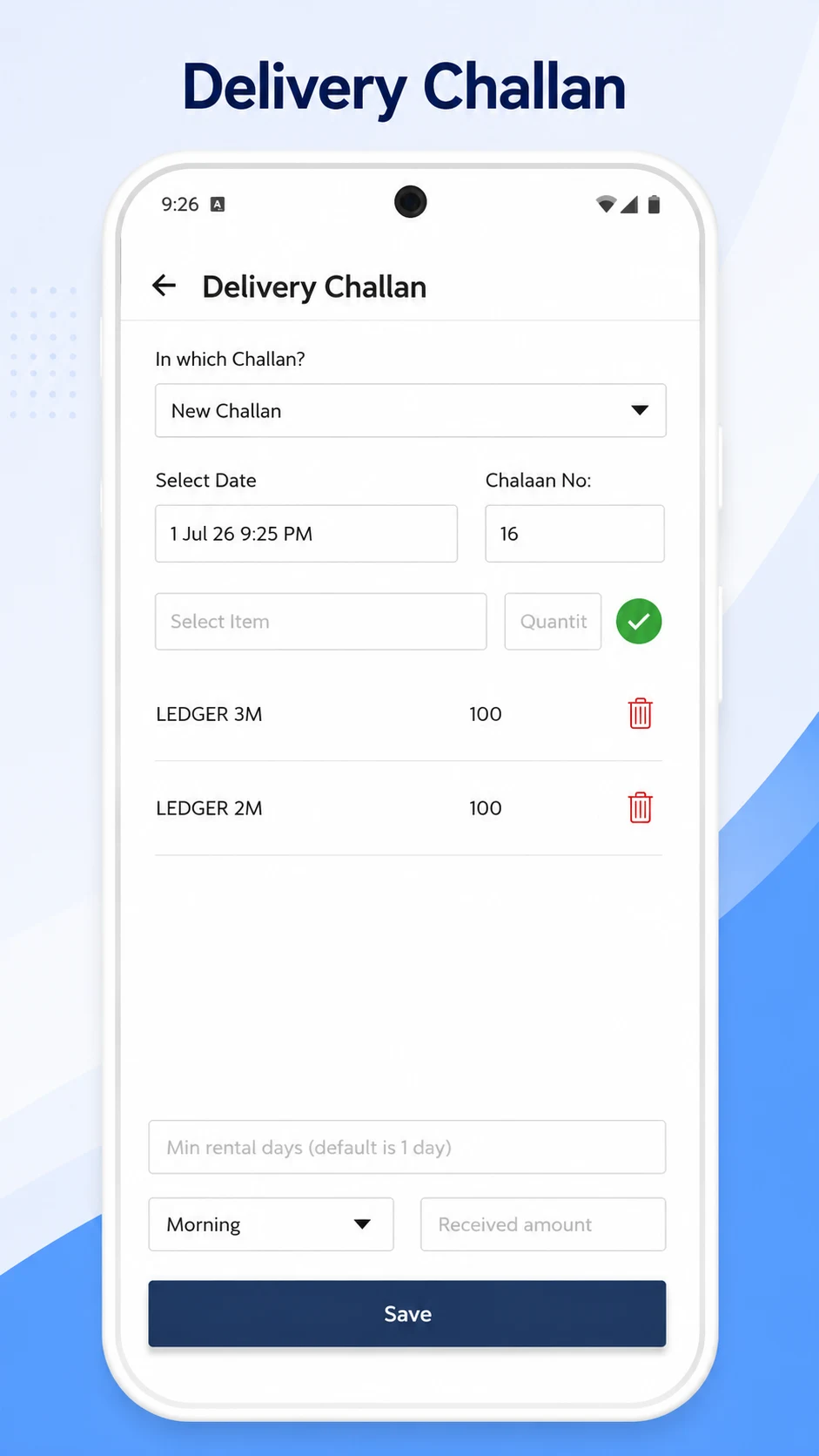 Shuttering & Scaffolding App screenshot